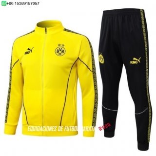 Nuevo Conjunto Completo Ropa Deportiva Con Cremallera Larga Borussia Dortmund 25/26 Amarillo Negro Baratas