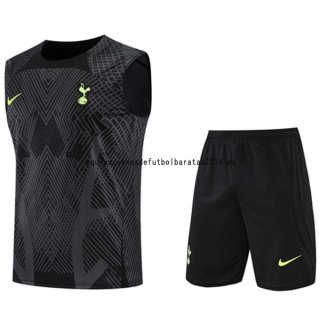 Nuevo Entrenamiento Sin Mangas Conjunto Completo Tottenham Hotspur 22/23 Negro Baratas