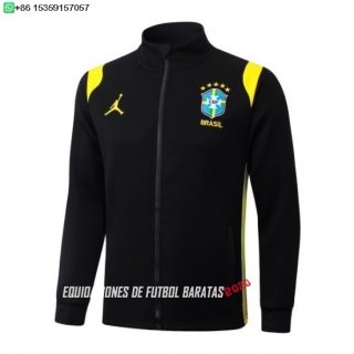 Nuevo Ropa Deportiva Con Cremallera Larga Brasil 2026 Negro Amarillo Baratas