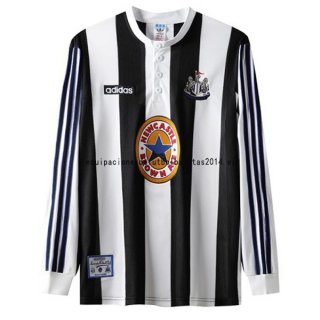 Nuevo 1ª Manga Larga Newcastle United Retro 1995 1997 Blanco Baratas
