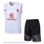 Nuevo Entrenamiento Sin Mangas Conjunto Completo AC Milan 23/24 Blanco Rojo Negro Baratas Nuevo Entrenamiento Sin Mangas Conjunto Completo AC Milan 23/24 Blanco Rojo Negro Baratas