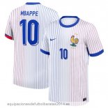 Nuevo NO.10 Mbappe Tailandia 2ª Camiseta Francia 2024 Blanco Baratas Nuevo NO.10 Mbappe Tailandia 2ª Camiseta Francia 2024 Blanco Baratas