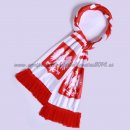 Bufanda Futbol Polonia Tejidas Blanco Rojo Bufanda Futbol Polonia Tejidas Blanco Rojo