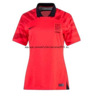 Nuevo 1ª Camiseta Mujer Corea 2022 Rojo Baratas