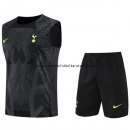 Nuevo Entrenamiento Sin Mangas Conjunto Completo Tottenham Hotspur 22/23 Negro Baratas