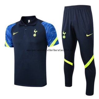 Nuevo Conjunto Completo Polo Tottenham Hotspur 22/23 Negro Azul Baratas