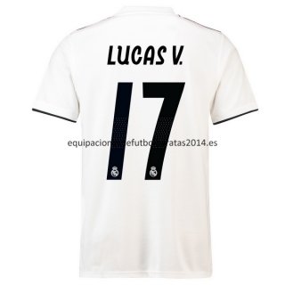 Nuevo Camisetas Real Madrid 1ª Liga 18/19 Lucas V. Baratas