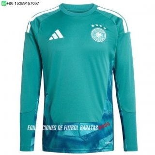 Nuevo Tailandia Portero Manga Larga Alemania 2026 Verde Baratas