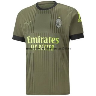 Nuevo Tailandia 3ª Camiseta AC Milan 2022 2023 Verde Baratas