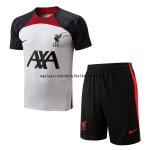 Nuevo Entrenamiento Conjunto Completo Liverpool 22/23 Blanco Rojo Negro Baratas