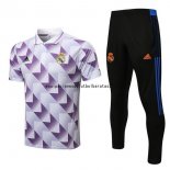 Nuevo Conjunto Completo Polo Real Madrid 22/23 Purpura Blanco Baratas