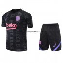 Nuevo Entrenamiento Conjunto Completo Barcelona 22/23 Negro Purpura Baratas