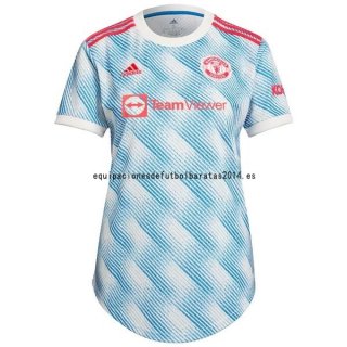 Nuevo Camiseta Mujer Manchester United 2ª Liga 21/22 Baratas