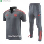 Nuevo Conjunto Completo Polo Bayern Múnich 26/27 Gris Rojo Baratas Nuevo Conjunto Completo Polo Bayern Múnich 26/27 Gris Rojo Baratas