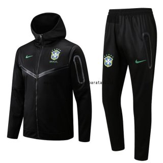 Nuevo Chaqueta Con Capucha Brasil 2022 Negro Baratas