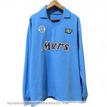 Nuevo 1ª Manga Larga Napoli Retro 1989 1990 Azul Baratas Nuevo 1ª Manga Larga Napoli Retro 1989 1990 Azul Baratas