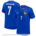 Nuevo NO.7 Griezmann Tailandia 1ª Camiseta Francia 2024 Azul Baratas Nuevo NO.7 Griezmann Tailandia 1ª Camiseta Francia 2024 Azul Baratas