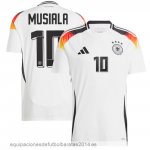 Nuevo NO.10 Musiala Tailandia 1ª Camiseta Alemania 2024 Blanco Baratas Nuevo NO.10 Musiala Tailandia 1ª Camiseta Alemania 2024 Blanco Baratas