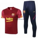 Nuevo Camiseta Entrenamiento Conjunto Completo Barcelona 20/21 Rojo Amarillo