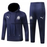 Nuevo Camisetas Chaqueta Conjunto Completo Marseille Ninos Azul Liga 18/19 Baratas