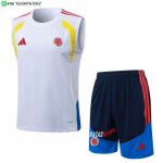 Nuevo Entrenamiento Sin Mangas Conjunto Completo Colombia 2026 Blanco Amarillo Baratas Nuevo Entrenamiento Sin Mangas Conjunto Completo Colombia 2026 Blanco Amarillo Baratas