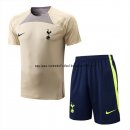 Nuevo Entrenamiento Conjunto Completo Tottenham Hotspur 22/23 Amarillo I Negro Baratas