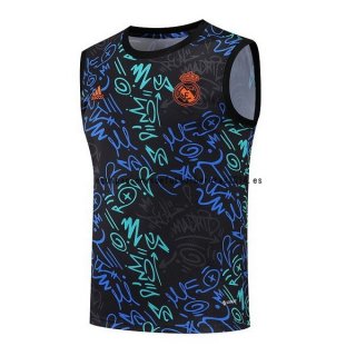 Nuevo Camiseta Sin Mangas Real Madrid 22/23 Negro I Verde Baratas