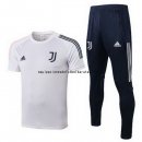 Nuevo Camisetas Juventus Conjunto Completo Entrenamiento 20/21 Blanco Azul Baratas