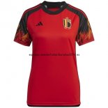 Nuevo 1ª Camiseta Mujer Bélgica 2022 Rojo Baratas