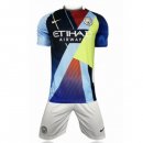 Nuevo Camisetas Edición Conmemorativa Ninos Manchester City Azul Claro 19/20 Baratas
