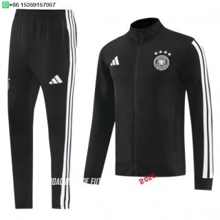 Nuevo Conjunto Completo Ropa Deportiva Con Cremallera Larga Alemania 2026 Negro Blanco Baratas
