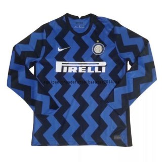 Nuevo Camisetas Manga Larga Inter Milán 1ª Liga 20/21 Baratas