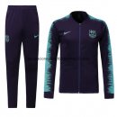 Nuevo Camisetas Chaqueta Conjunto Completo Barcelona Ninos Negro Azul Liga 18/19 Baratas