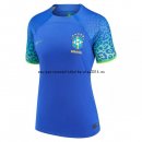 Nuevo 2ª Camiseta Mujer Brasil 2022 Azul Baratas