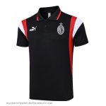Nuevo Polo AC Milan 23/24 Negro Rojo Blanco Baratas Nuevo Polo AC Milan 23/24 Negro Rojo Blanco Baratas
