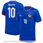 Nuevo NO.10 Mbappe Tailandia 1ª Camiseta Francia 2024 Azul Baratas Nuevo NO.10 Mbappe Tailandia 1ª Camiseta Francia 2024 Azul Baratas
