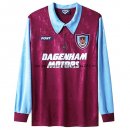 Nuevo 1ª Manga Larga West Ham United Retro 1995 1997 Rojo Baratas