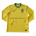 Nuevo Camiseta Manga Larga Brasil 1ª Equipación 2021 Baratas