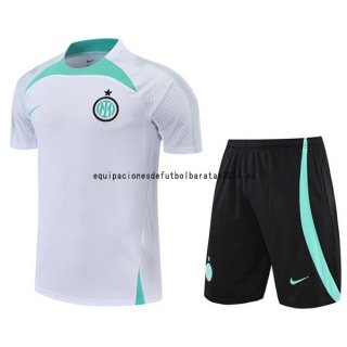 Nuevo Entrenamiento Conjunto Completo Inter Milán 22/23 Blanco Verde Baratas