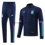 Nuevo Conjunto Completo Ropa Deportiva Con Cremallera Larga Argentina 2022 Azul Marino Baratas