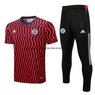 Nuevo Entrenamiento Conjunto Completo Bayern Múnich 22/23 Rojo Negro Blanco Baratas