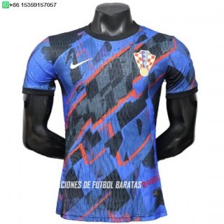 Nuevo Especial Jugadores Camiseta Croacia 2026 Azul Negro Baratas