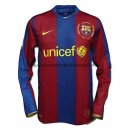 Nuevo Camisetas Manga Larga FC Barcelona 1ª Liga Retro 2007/2008 Baratas