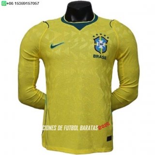 Nuevo 1ª Jugadores Camiseta Manga Larga Brasil 2026 Baratas