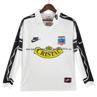 Nuevo 1ª Manga Larga Colo Colo Retro 1995 Blanco Baratas