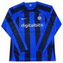Nuevo Tailandia Nike 1ª Manga Larga Inter Milán 2022 2023 Azul Baratas
