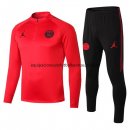 Nuevo Camisetas Chaqueta Conjunto Completo Paris Saint Germain Ninos JORDAN Rojo Liga 18/19 Baratas