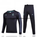 Nuevo Camisetas Chaqueta Conjunto Completo Real Madrid Negro Verde Liga Europa 17/18 Baratas