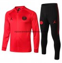 Nuevo Camisetas Chaqueta Conjunto Completo Paris Saint Germain Ninos JORDAN Rojo De Lana Liga 18/19 Baratas