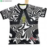 Nuevo Tailandia Portero Camiseta Brasil 2026 Negro Blanco Baratas